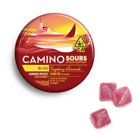 Camino - Raspberry Lemonade Sours - 100Mg - 10Ct - 10Mg/Ea edible