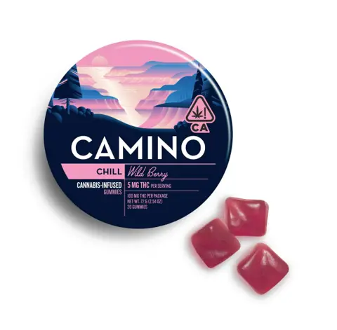 Camino - Wild Berry Gummies - 100Mg - 20Ct - 5Mg/Ea edible
