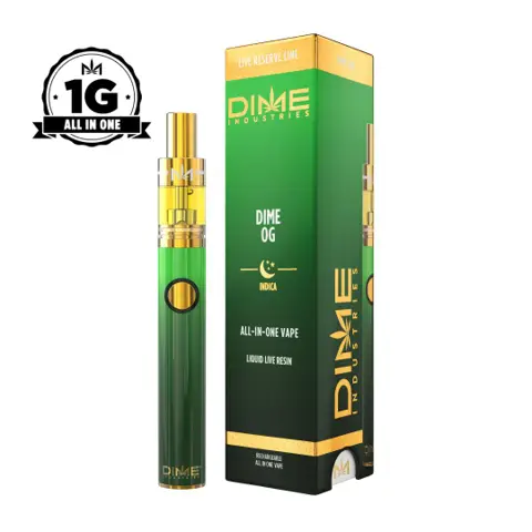 Dime Live Reserve 1G All In One -Dime OG (I) Live Resin all-in-one vape
