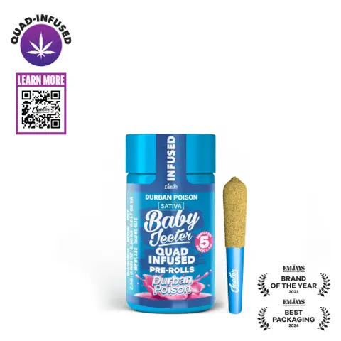 Baby Jeeter - Quad-Infused - Durban Poison (S) infused pre-roll