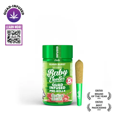 Baby Jeeter - Quad-Infused - Guava Burst (H) infused pre-roll