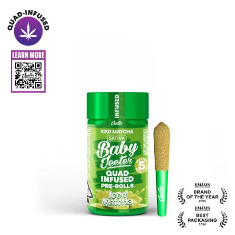 Baby Jeeter - Quad-Infused - Iced Matcha (S) infused pre-roll