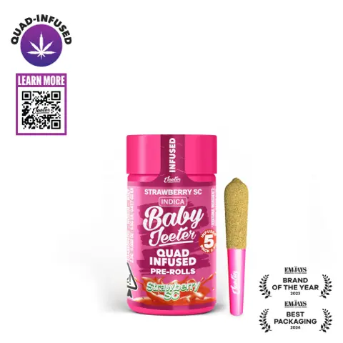 Baby Jeeter - Quad-Infused - Strawberry Sc (I) infused pre-roll