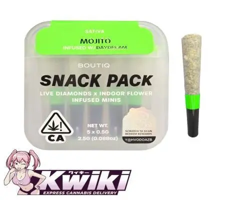 Boutiq Snack Pack 2.5G Live Diamond Mini Pre-Rolls-Mojito/Day Dream(S)