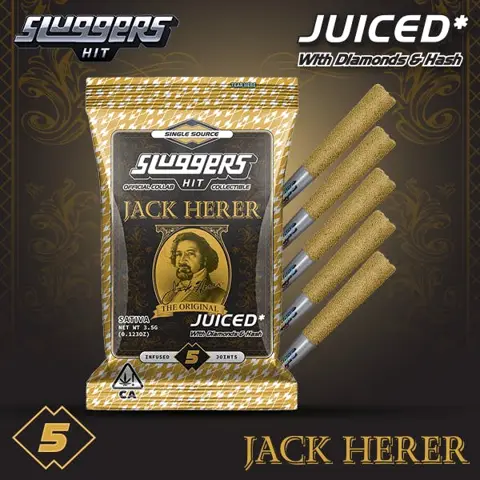 Sluggers X Jack Herer - Infused Preroll - 3.5G 5Pk - Jack Herer (S) infused pre-roll
